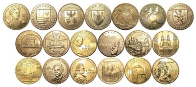 2005 zestaw komplet rocznik 2 zł złote GN 19 sztuk