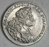 76. August Mocny 1710, 2/3 talara gulden, menniczy