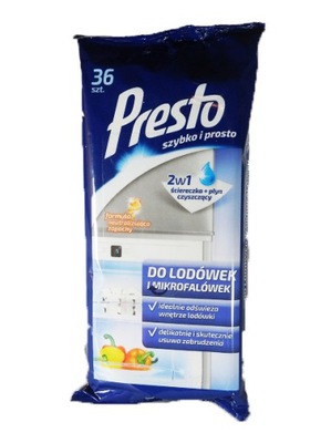 Presto Mokre ŚCIERECZKI do lodówki mikrofalówki