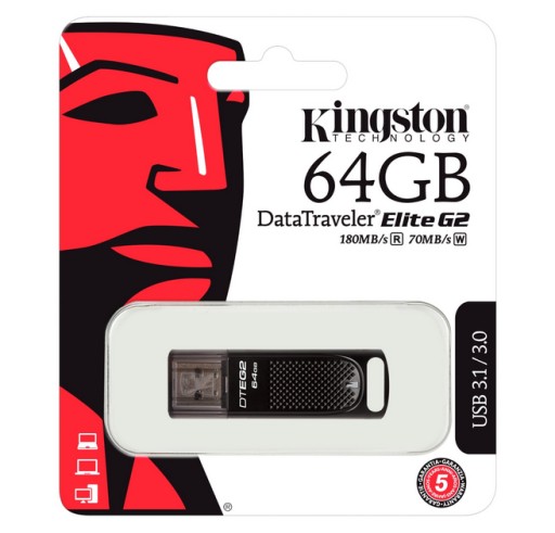 64GB KINGSTON PENDRIVE PAMIĘĆ DT180 G2 USB 3.0/3.1