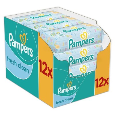 Pampers Chusteczki Fresh Clean 12 x 64 sztuki