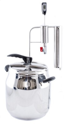 2w1 Destylator Szybkowar 17L chłodnica 2m WYDAJNY