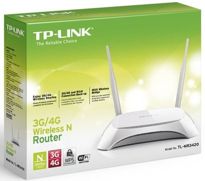 TP-Link Router TL-MR3420 WiFi 3G/4G LTE USB RADOM
