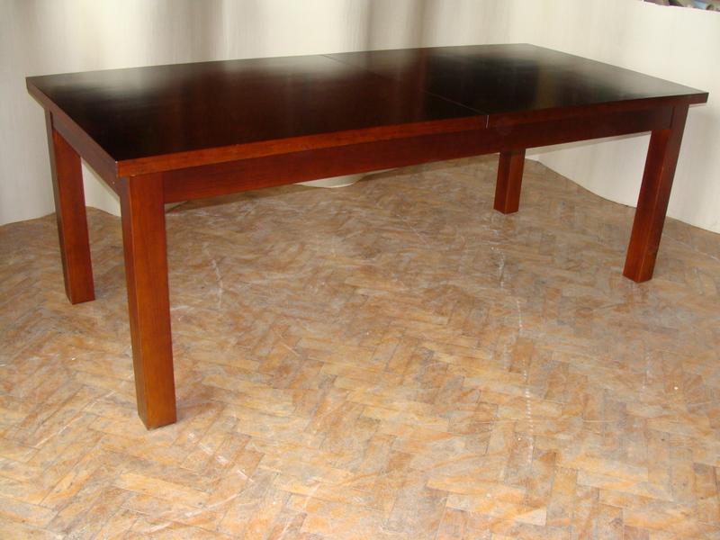 STÓŁ PROSTOKĄTNY, ROZSUWANY - OKLEINA BUKOWA