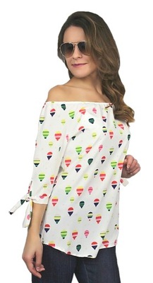 % WYPRZEDAŻ %bluzka HISZPANKA wiązane RĘKAWY wzory