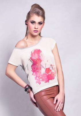 MONA Koszulka damska LION rozmiar L wiskoza OUTLET