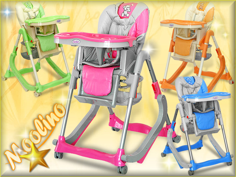 MARKOWE KRZESEŁKO DO KARMIENIA BUJANE PLUS 4 KOL