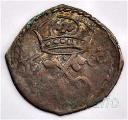 RRR- Denar Zygmunta III Waza, pełna data 16-03, R8