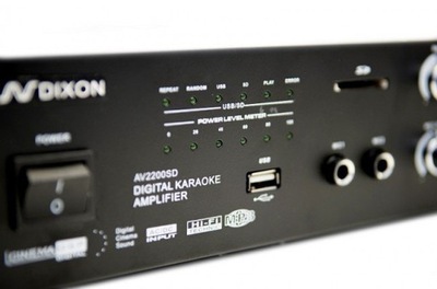 WZMACNIACZ STEREO USB MP3 + KARAOKE TV/PC 12/230V