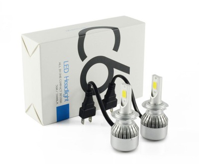 Zestaw LED COB H7 72W 7600 lm żarówki DZIEŃ/NOC