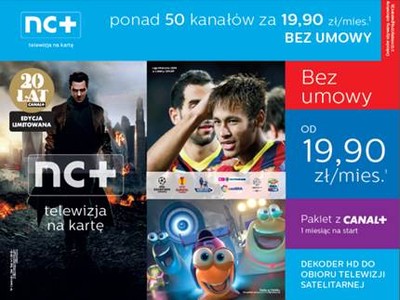 NC+ Telewizja na Kartę z dekoderem ADB5800S