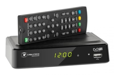 Dekoder tuner HD DVB-T2 CABLETECH URZ0323M + PILOT