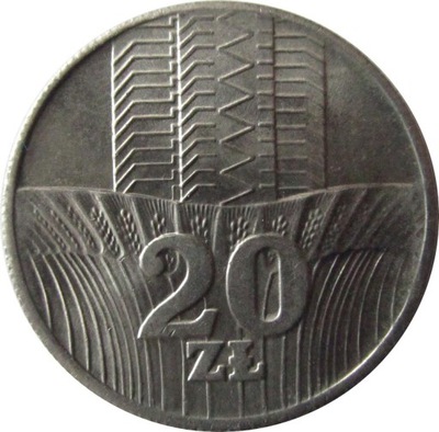 20ZŁ 1973 - WIEŻOWIEC I KŁOSY - STAN (1-) - K.767