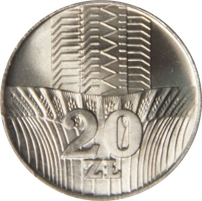 20 zł Wieżowiec i Kłosy 1973 r mennicza stan 1