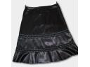 SUPER CZARNA SPÓDNICA Z SATYNY !!!OKAZJA!!!