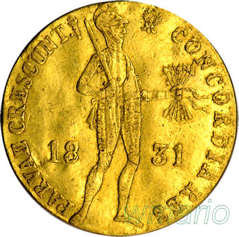 Powstanie Listopadowe, dukat 1831 r., złoto, st. 3