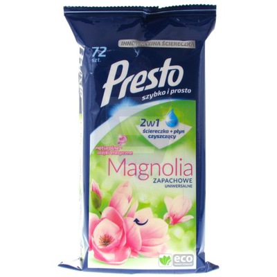 Presto ściereczki nawilżane uniwersalne 72szt.