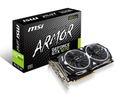 Karta graficzna MSI GeForce GTX 1070 8GB Armor