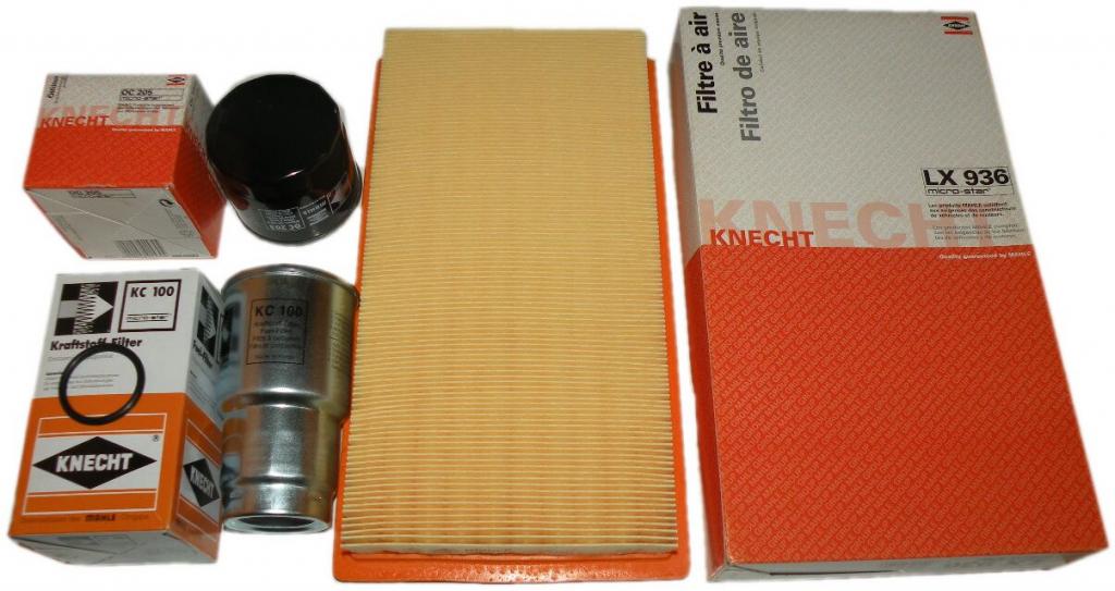 FILTRY ZESTAW MAZDA 6 2.0 DI CD 136KM ORG. KNECHT