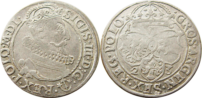 RRR! Szóstak 1623, bardzo rzadki i ladny