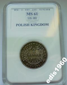 2 zł POWSTANIE LISTOPADOWE  GRADING MS 61