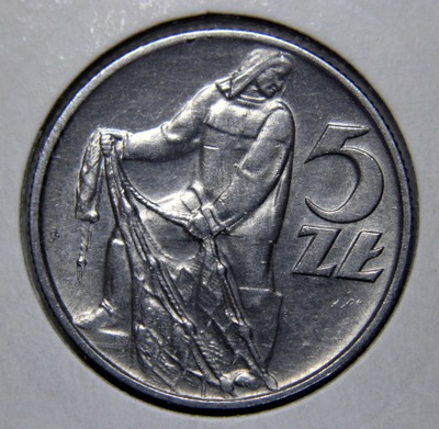 5 zł Rybak 1959 (PR9) STAN 1