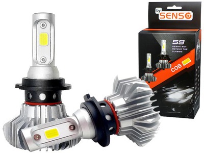 Żarówki LED 2x H7 SENSO S9 COB 12000Lm Dzień/Noc