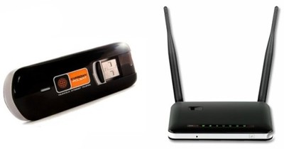 Zestaw 4G LTE Router WiFi D-Link + Modem ZTE MF821