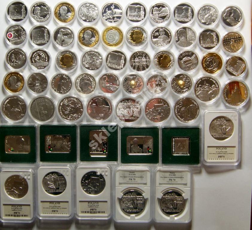 PONAD 1 Kg CZYSTEGO SREBRA - POLSKIE LUSTRZANKI !