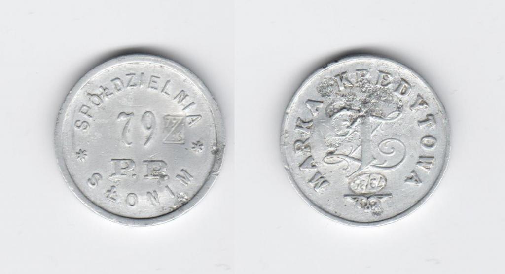 1zł Spółdzielnia 79 pułk piechoty Słonim ODMIANA
