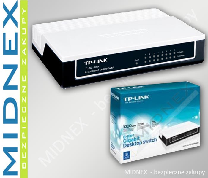 TP-LINK TL-SG1008D SWITCH GIGABITOWY 8 port 8xLAN