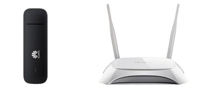 Zestaw 4G Router WiFi TL-MR3420 + Modem E3272s-153