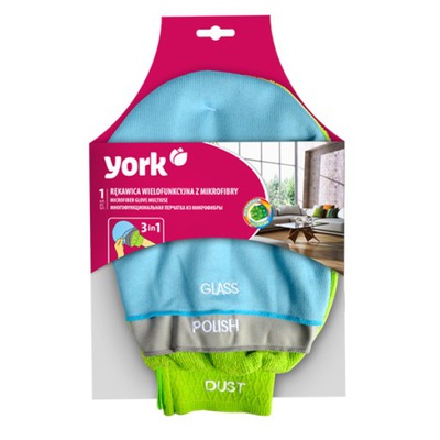 YORK RĘKAWICA Z MIKROFIBRY 3W1 KURZ SZKŁO POLERKA!
