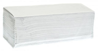 RĘCZNIK PAPIEROWY ZZ BIAŁY 200 LISTKÓW 1 SZTUKA