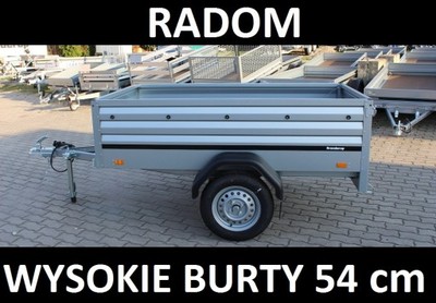 Przyczepka samochodowa BRENDERUP 1205 XL burta 55