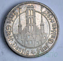 945I. 5 guldenów 1927 Gdańsk b. ładne i rzadkie