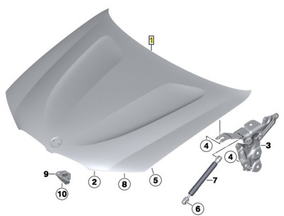 PRZEDNIA MASKA, POKRYWA SILNIKA BMW X4 F26 X3 F25