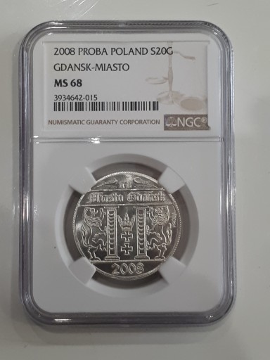 20 GULDENÓW GDAŃSKICH NGC RARYTAS NAKŁAD 80 SZT.!