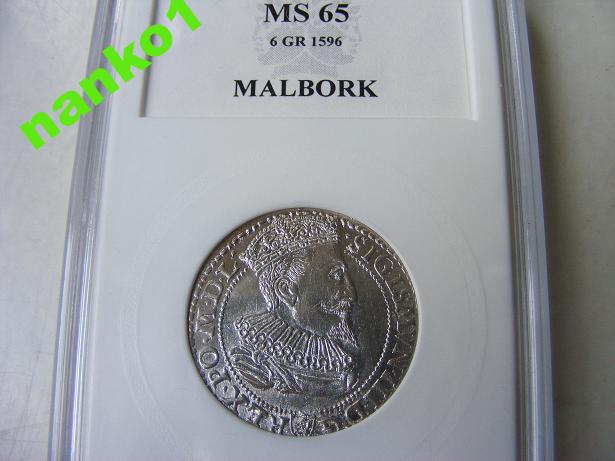 SZÓSTAK  Z.III.WAZA 1596r MS65 MEGA HIT!!!