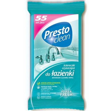 PRESTO MOKRE ŚCIERECZKI DO ŁAZIENKI 55SZT!